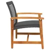 Design Gartenstühle 2 Stk. Schwarz Poly Rattan und Produktbild-Vorschau 5