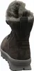 A back view of a brown boot with a gray fur lining. Produktbild-Vorschau