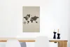MuchoWow® Poster Weltkarte - Holz - Kompass 40x60 cm - Produktbild-Vorschau 5