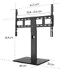HAMA 220867 TV stolík, otočný, výškovo nastaviteľný do 65" Náhľad obrázku produktu 9