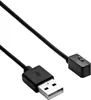 A black USB charging cable with a USB-A connector on one end and a magnetic charging connector on the other. Náhled obrázku produktu