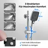 JOHO Edelstahl Duschstange 100 cm mit Duschablage, Produktbild-Vorschau 3