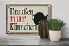 Holzschild Spruch 30x20cm draußen nur Kännchen Kaffee Produktbild-Vorschau 4
