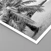 Poster - Poster ohne Rahmen - Monochrom Strand Wolken - Produktbild-Vorschau 2