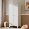 Armoire 'Hankasalmi' acier 180 x 90 x 40 cm blanc Voir les images du produit 1