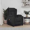 masážne kreslo vidaXL Black Fabric Náhľad obrázku produktu 2