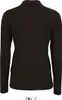 Women´s Long-Sleeve Piqué Polo Shirt Perfect, Black, S Produktbild-Vorschau 4