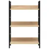vidaXL Regał 3 półki dąb 60×27,6×90,5 cm materiał Podgląd zdjęcia produktu 10