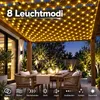 3X2m 200 LED Lichterkette Lichternetz Gelb Lichtervorhang 8 Produktbild-Vorschau 4
