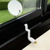 Flaches Koaxialkabel SAT-Kabel Weiss Fensterdurchführung | Produktbild-Vorschau 2