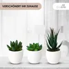 Künstliche Pflanzen Mini 3er Set Dekoration Kunstpflanzen Produktbild-Vorschau 2