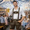Pantaloni corti in pelle tradizionali da uomo PAULGOS - HK5 Anteprima dell’immagine prodotto 11
