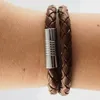 Lederkette geflochten Leder-Band Halskette mit Anhänger Produktbild-Vorschau 4