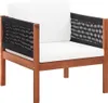 vidaXL 4-tlg. Garten-Lounge-Set Massivholz Akazie Produktbild-Vorschau 2