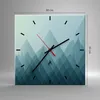 Wanduhr - Quadrat - Glasuhr - Abstraktion modern - 30x30cm Produktbild-Vorschau 3