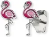 Herzengel Ohrstecker HEE-FLAMINGO-ST Flamingos Silber Produktbild-Vorschau 1