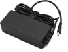 A black laptop power adapter with a coiled cable and USB-C connector. Produktbild-Vorschau