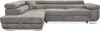 Ecksofa Aller L-form Schlafsofa in Hellgrau Cord Eckcouch Produktbild-Vorschau 2