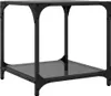 vidaXL Couchtische mit Glasplatte 2 Stk. Schwarz 40x40x40 Produktbild-Vorschau 5