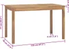 vidaXL Zahradní jídelní stůl 120x70x77 cm z masivního Náhled obrázku produktu 5