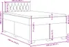vidaXL Boxspringbett mit Matratze Schwarz 120x190 cm Stoff Produktbild-Vorschau 8