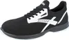 A black and white athletic shoe, specifically a running shoe, is shown against a white background. Produktbild-Vorschau
