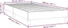 Line drawing of a bed frame with dimensions labeled. Voir les images du produit