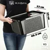 Contenitore in plastica KADAX 20L con coperchio, nero, con Anteprima dell’immagine prodotto 3