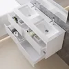 120 cm Badmöbel-Set Unterschrank mit dünn Keramik Produktbild-Vorschau 2