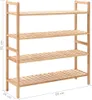 vidaXL Scarpiera in legno massiccio di noce 69x26x81 cm Anteprima dell’immagine prodotto 8