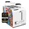 Gutfels GUTFELS Tostapane a 2 fette in stile graffiti Toast Anteprima dell’immagine prodotto 1