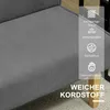 HOMCOM 2 Sitzer Sofa, Couch mit Cord-Optik, Holzbeine für Produktbild-Vorschau 4