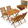 CASARIA® Gartentisch-Set FSC®-Zertifiziert 4-Personen Produktbild-Vorschau 1