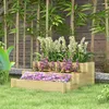 Outsunny opklapbed met houten frame, model 845-639V00 Productafbeelding-voorbeeld 2