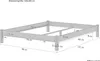 Doppelbett Ehebett Kingsize-Bett Futonbett 160x200 Buche Produktbild-Vorschau 6