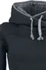 Black Premium by EMP Damen schwarzer Hoodie mit hohem Produktbild-Vorschau 3
