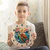 Meeresschildkröte Aquarellstil Wanduhr aus MDF Maritimes Produktbild-Vorschau 8