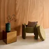 Pouf contenitore in tessuto, Verde kaki Anteprima dell’immagine prodotto 5