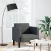 vidaXL Sessel mit Armlehnen Dunkelgrau 54 cm Cordstoff Produktbild-Vorschau 2