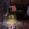 LED Solarleuchte, Kugel silber, orientalisch, D 18,5 cm Produktbild-Vorschau 5