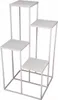 A silver, multi-tiered plant stand. Anteprima dell’immagine prodotto