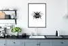 MuchoWow® Gerahmtes Poster Hummel - Botanisch - Retro - Produktbild-Vorschau 3