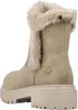 A single beige boot with a fluffy lining is shown from the back. Voir les images du produit