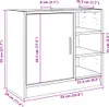vidaXL Vanity unit concrete grey 63x29x55 cm materiál na Náhled obrázku produktu 8