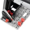 A close-up view of the base and adjustment mechanisms of a power tool. Náhľad obrázku produktu