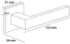 ERGO line Modern Design, Schwarz Türbeschlag CUBE für Produktbild-Vorschau 7