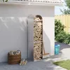vidaXL Přístřešek na palivové dřevo Stříbrný 40x45x170 cm Náhled obrázku produktu 2