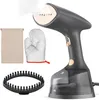 A handheld garment steamer and its accessories are displayed against a white background. Náhľad obrázku produktu