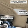 Dekokissen Kissenhülle mit Reißverschluss Sofakissen Produktbild-Vorschau 3