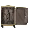 An open suitcase, showing its interior compartments and straps. Voir les images du produit
